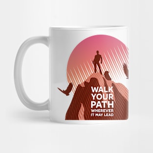 Walk Your Path - Red Mug